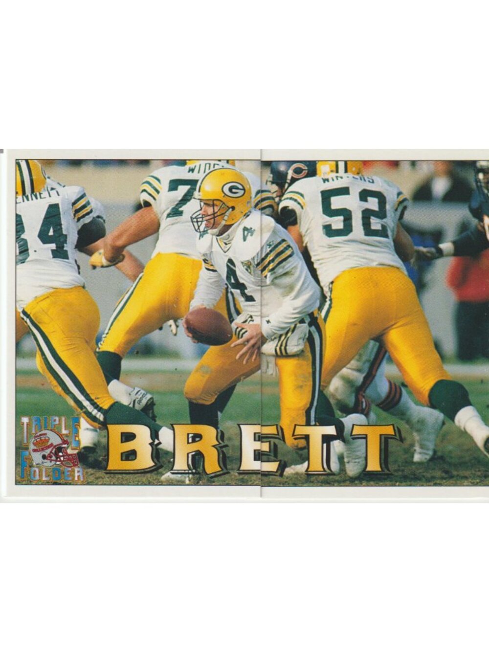 Brett Favre 1994 Pacific Trading Cards Triple Folder – Ungraded – Packers